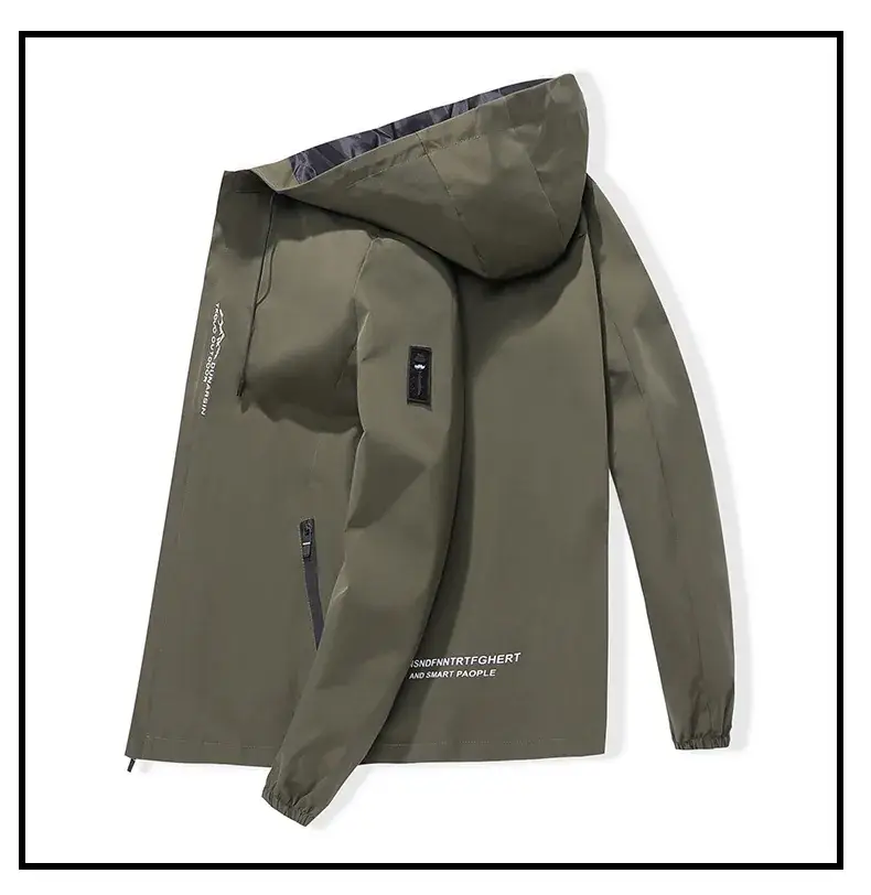 Men's Black Hooded Hoodie Spring Autumn 2023 — feature 13