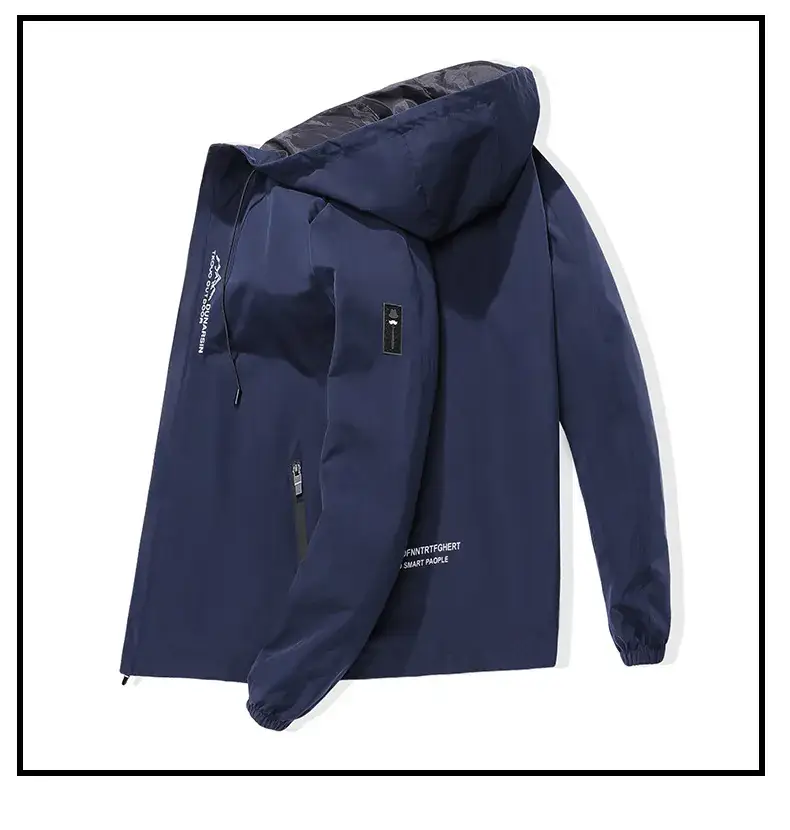 Men's Black Hooded Hoodie Spring Autumn 2023 — feature 14