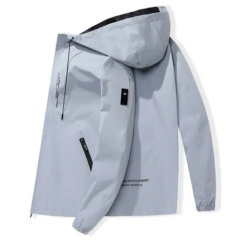 Men's Black Hooded Hoodie Spring Autumn 2023 - Image 3