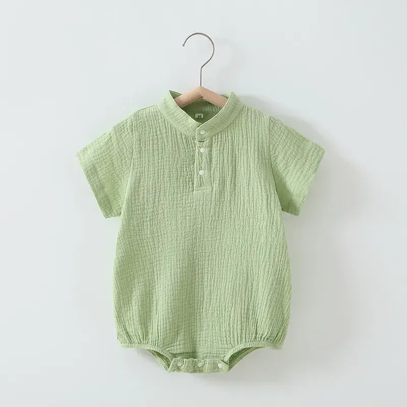 Baby's Yellow Cotton Gauze One-Piece Covering Set - Image 10