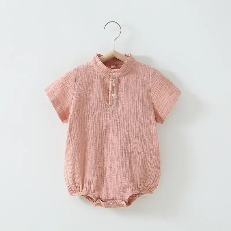 Baby's Yellow Cotton Gauze One-Piece Covering Set - Image 9