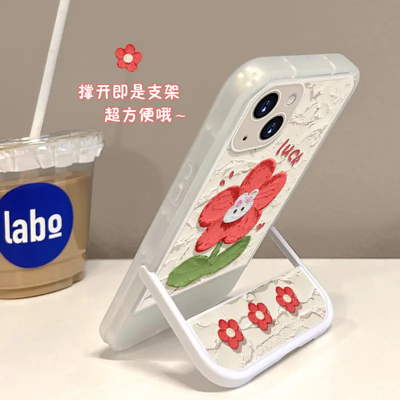 Cute 15 Rabbit Flower iPhone13 Promax Phone Case - Image 4