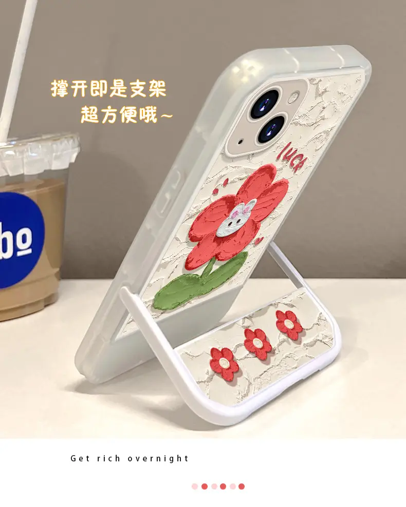 Cute 15 Rabbit Flower iPhone13 Promax Phone Case — feature 6
