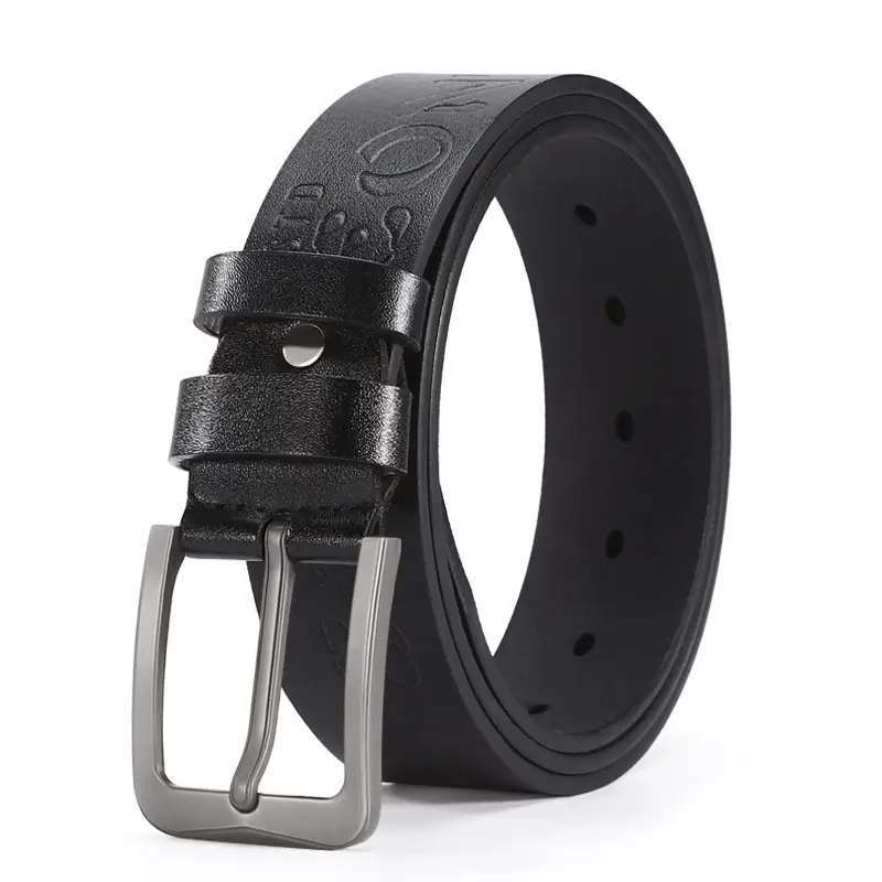 Men's European Pin Buckle Belt Cowhide Alloy - Image 3