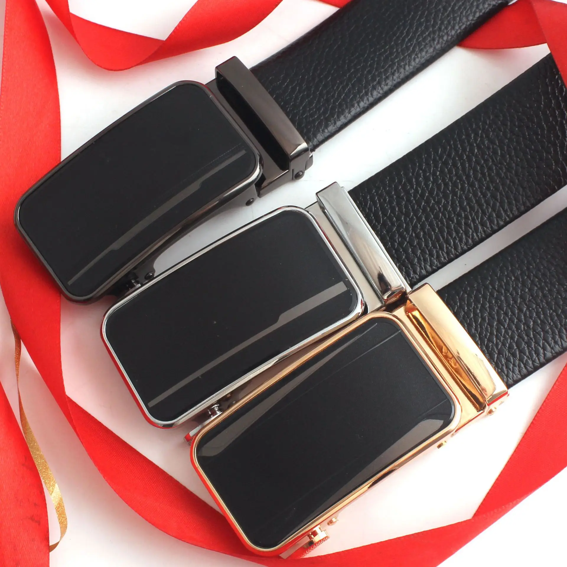 Hongsheng Men's 3D Film Belt Leather Belt β feature 14