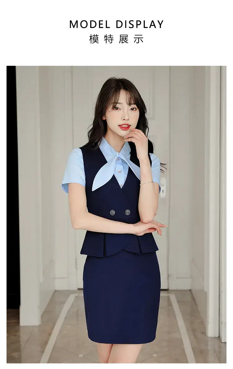 Black Vest for Women Professional Suit Skirt — feature 11