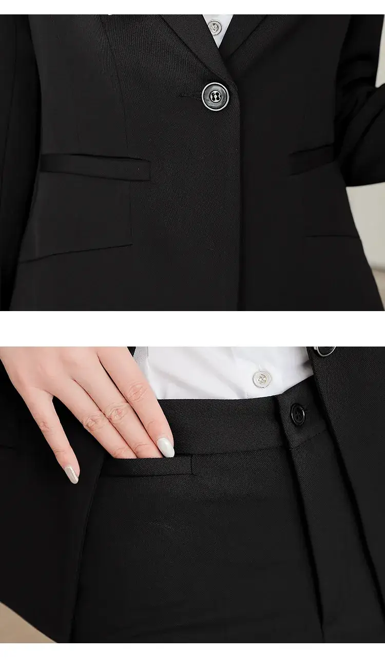 Black Vest for Women Professional Suit Skirt — feature 26