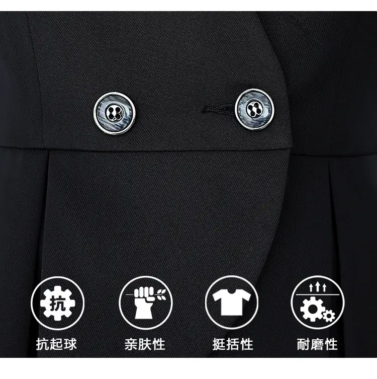 Black Vest for Women Professional Suit Skirt — feature 8