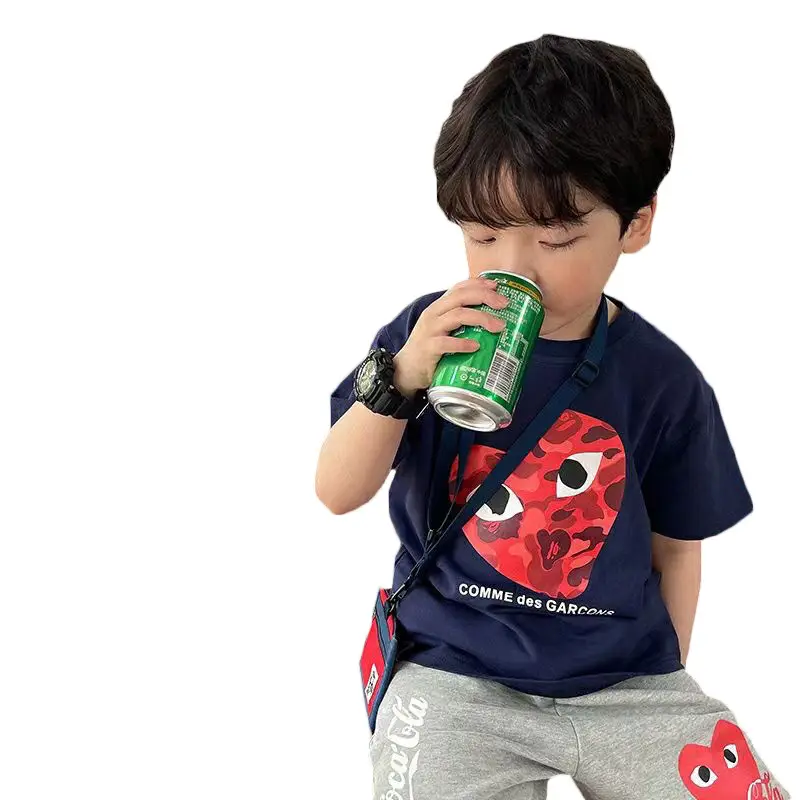 Boys Cotton Cartoon T-Shirt Navy Blue Summer Wear - Image 7