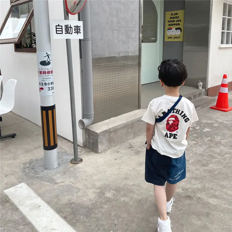 Boys Cotton Cartoon T-Shirt Navy Blue Summer Wear — feature 10