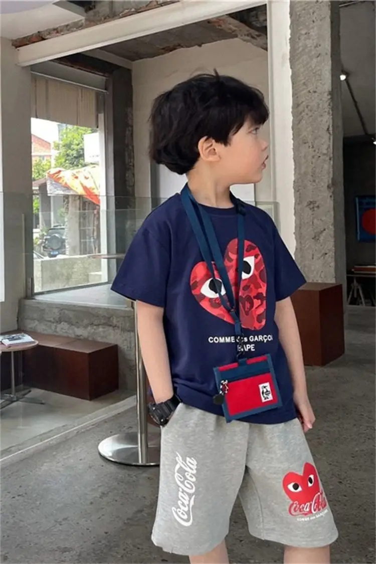 Boys Cotton Cartoon T-Shirt Navy Blue Summer Wear — feature 4