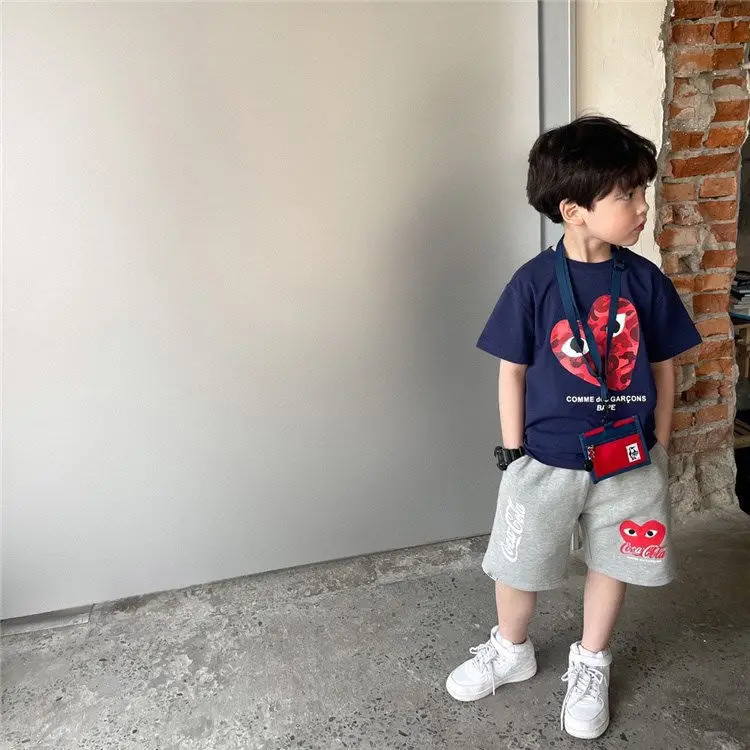 Boys Cotton Cartoon T-Shirt Navy Blue Summer Wear — feature 5
