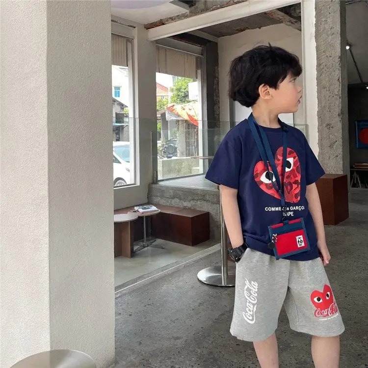 Boys Cotton Cartoon T-Shirt Navy Blue Summer Wear — feature 8