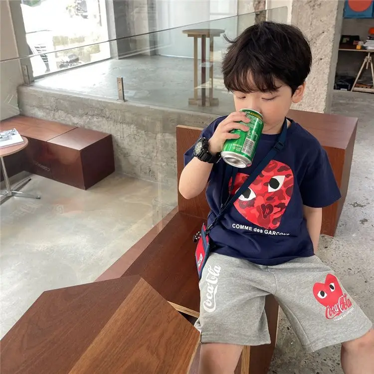 Boys Cotton Cartoon T-Shirt Navy Blue Summer Wear — feature 9