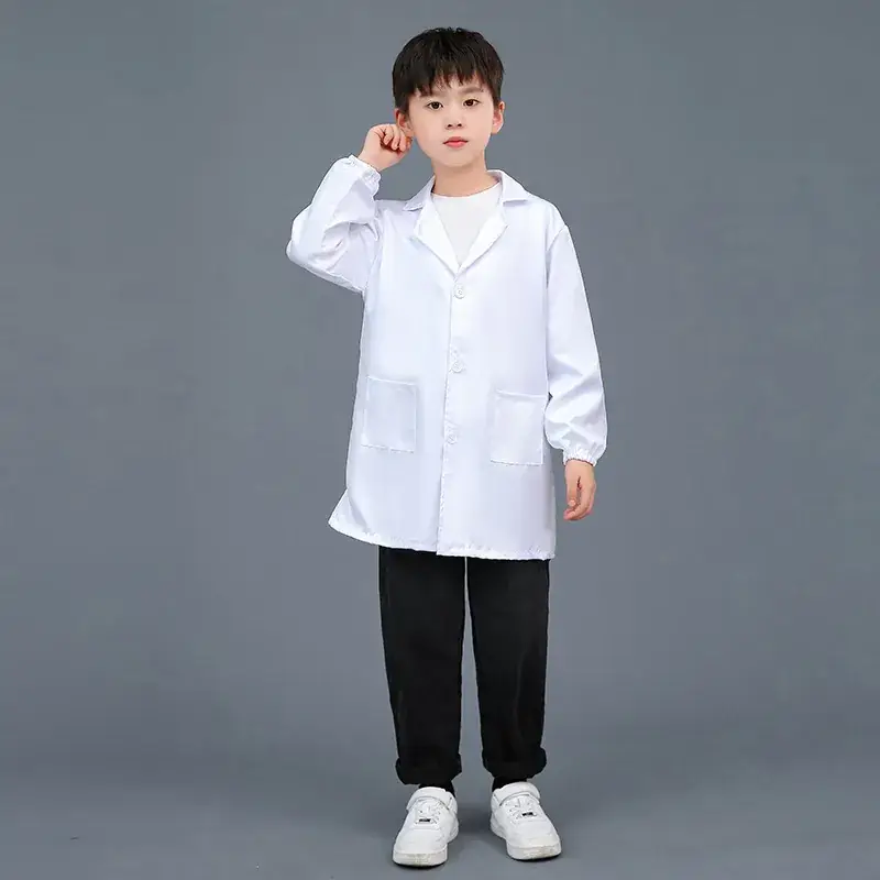 Girls Nurse White Coat Kids Play Suit Medical Look - Image 10