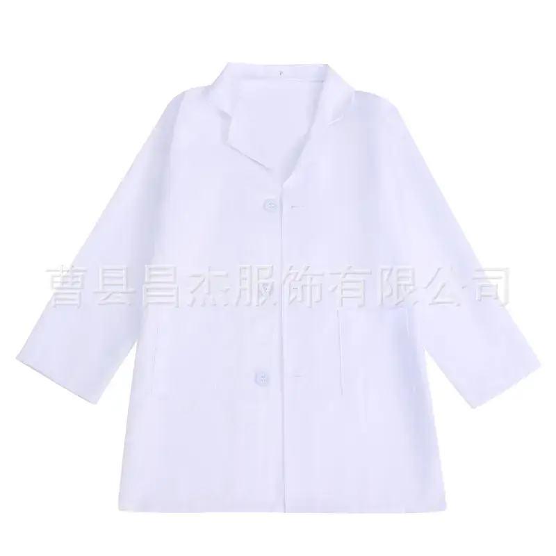 Girls Nurse White Coat Kids Play Suit Medical Look - Image 9