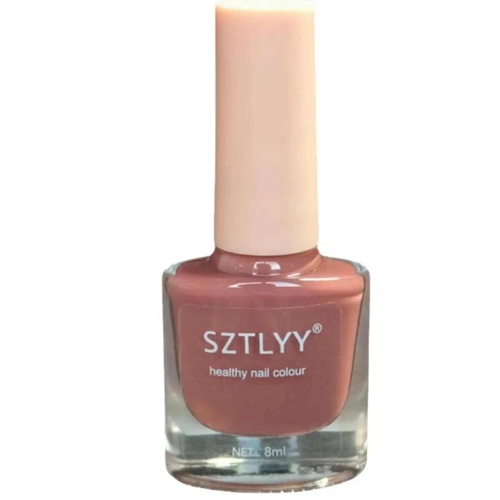 Nude Nail Polish S27 Rose Glitter Peel