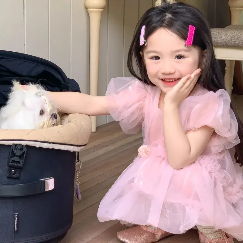 Girls Dress Pink Fluffy Western Style Summer 2024 — feature 16