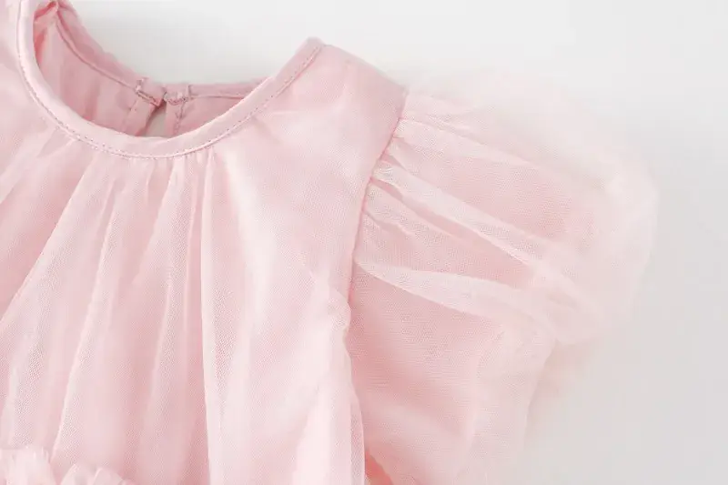 Girls Dress Pink Fluffy Western Style Summer 2024 — feature 23