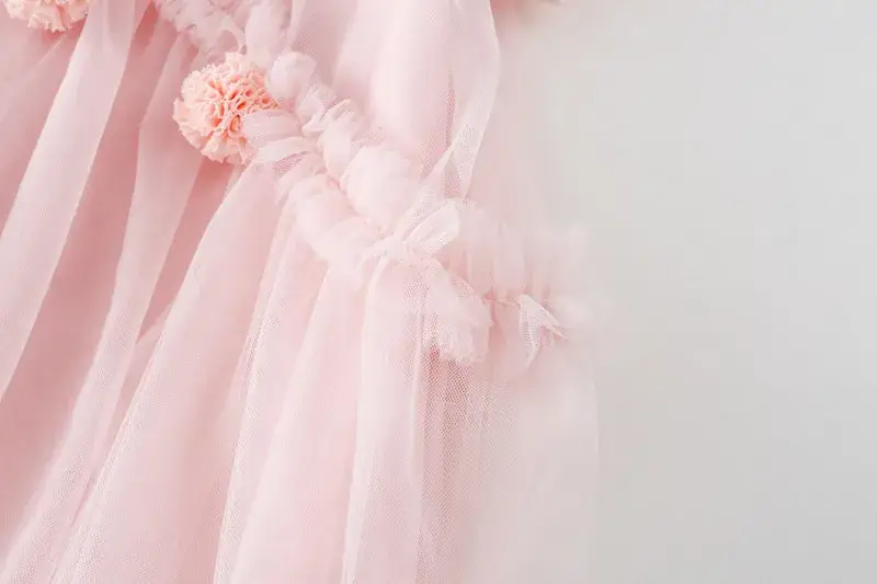 Girls Dress Pink Fluffy Western Style Summer 2024 — feature 25