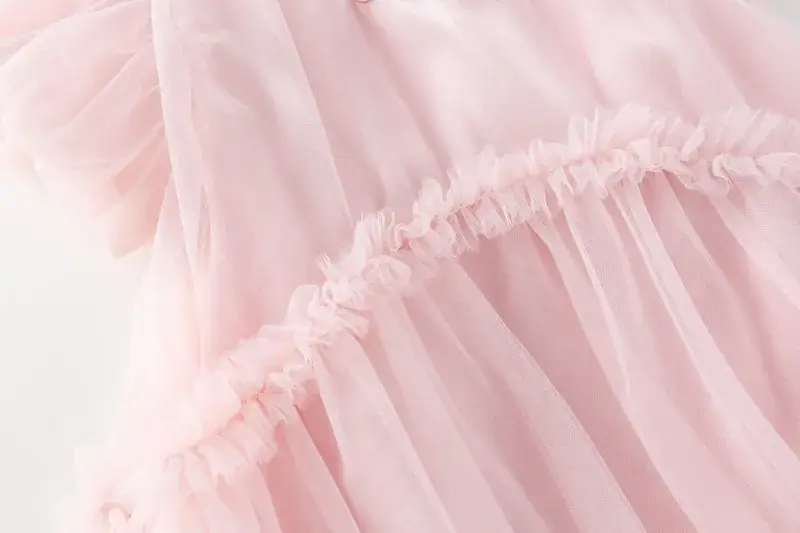 Girls Dress Pink Fluffy Western Style Summer 2024 — feature 31