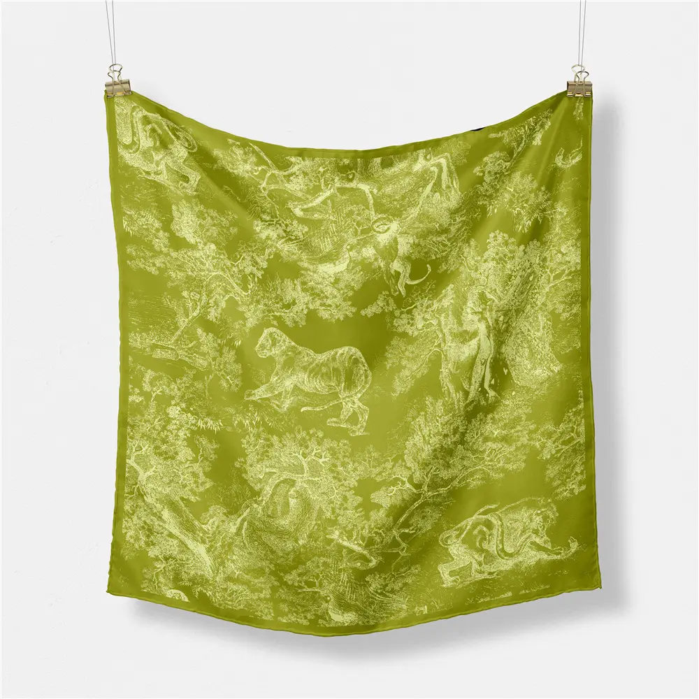 Women's Orange Pink Lace Shawl Square Decor - Image 33