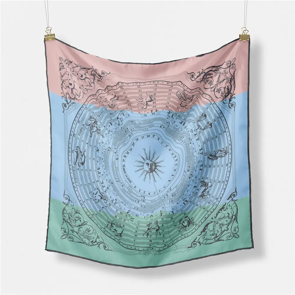 Women's Orange Pink Lace Shawl Square Decor - Image 69