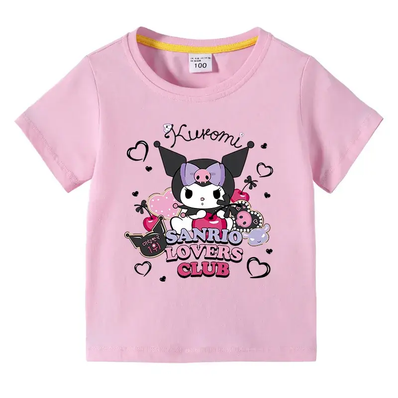 Korean Style Baby Girls T-Shirt Green Short Sleeve Cotton - Image 2