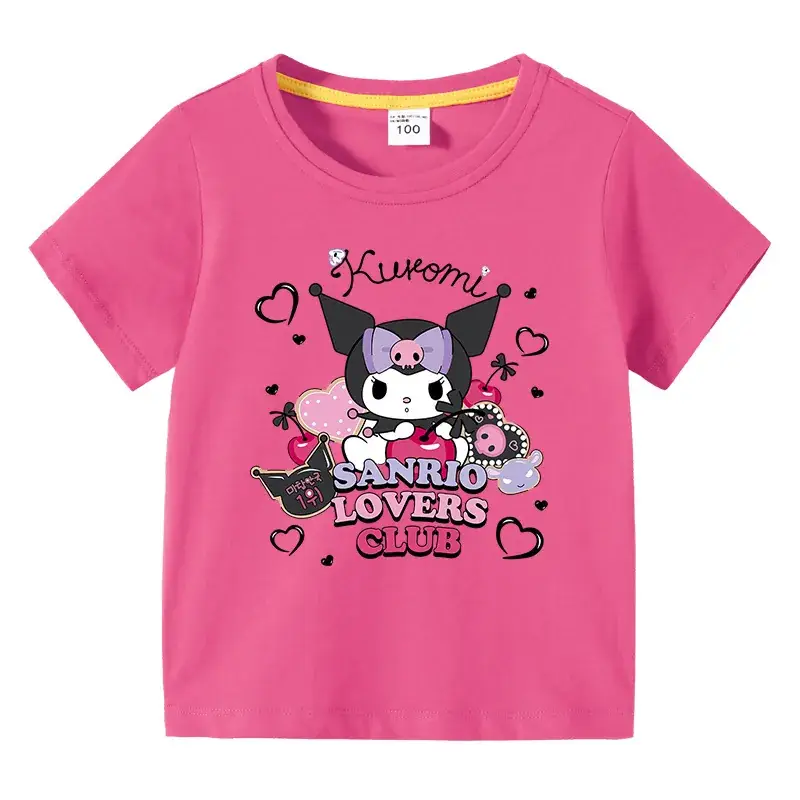 Korean Style Baby Girls T-Shirt Green Short Sleeve Cotton - Image 11