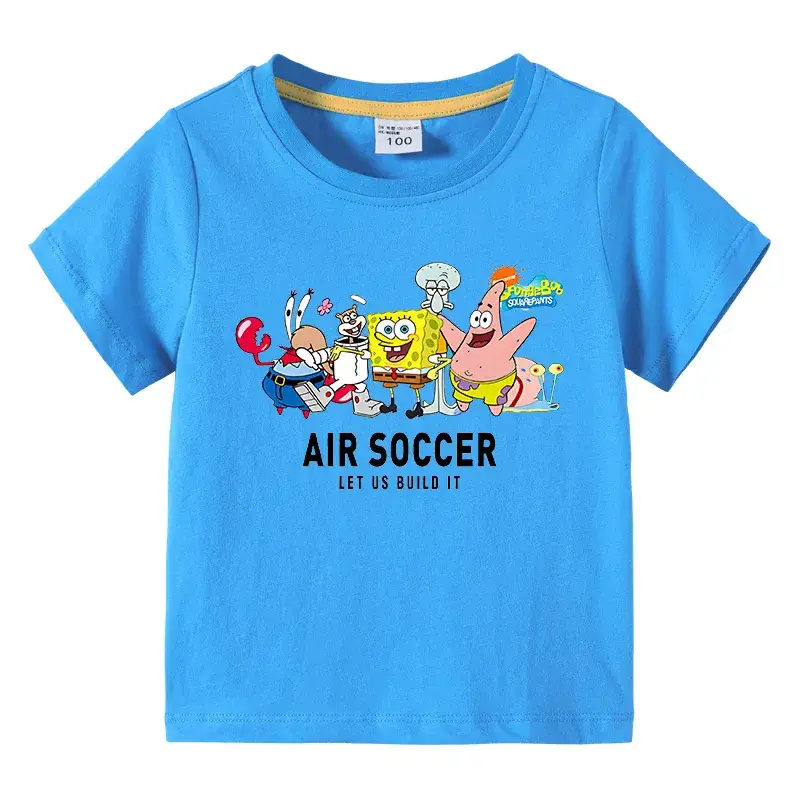 Pink Air Soccer Kids T-Shirt Short Sleeve Cotton Boys Girls - Image 15
