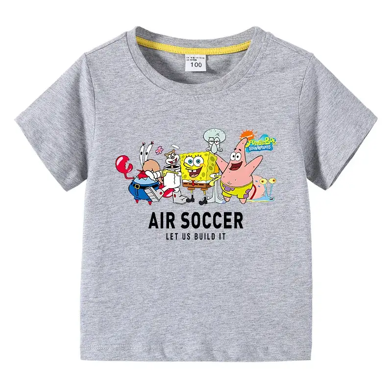 Pink Air Soccer Kids T-Shirt Short Sleeve Cotton Boys Girls - Image 6