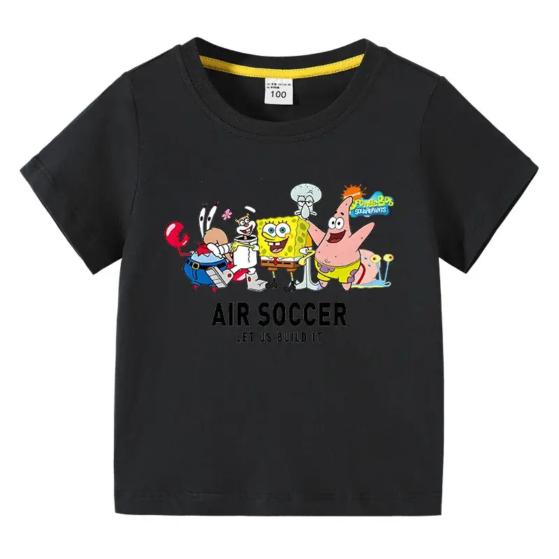 Pink Air Soccer Kids T-Shirt Short Sleeve Cotton Boys Girls - Image 8