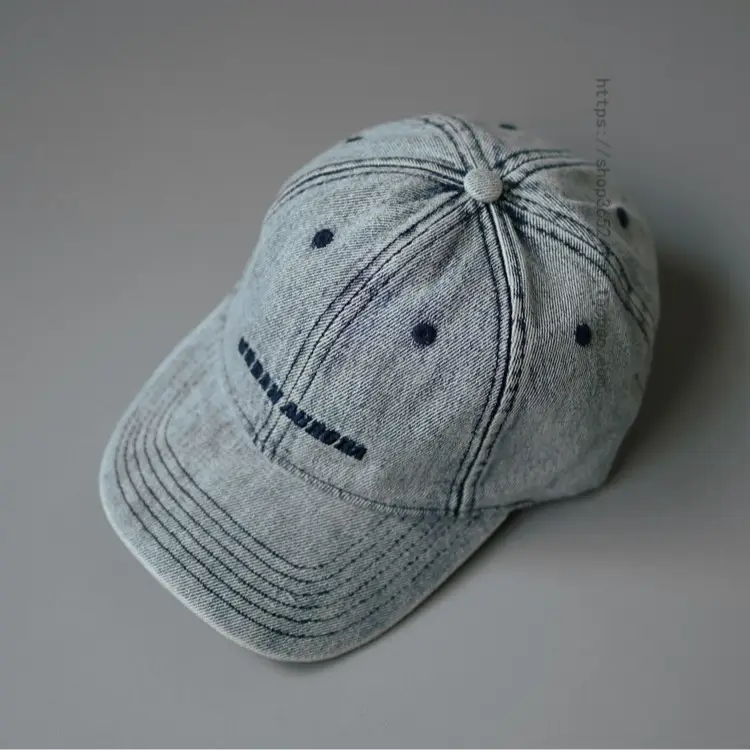 Vintage Washed Denim Baseball Cap for Men Women - Image 6
