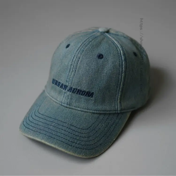 Vintage Washed Denim Baseball Cap for Men Women - Image 8