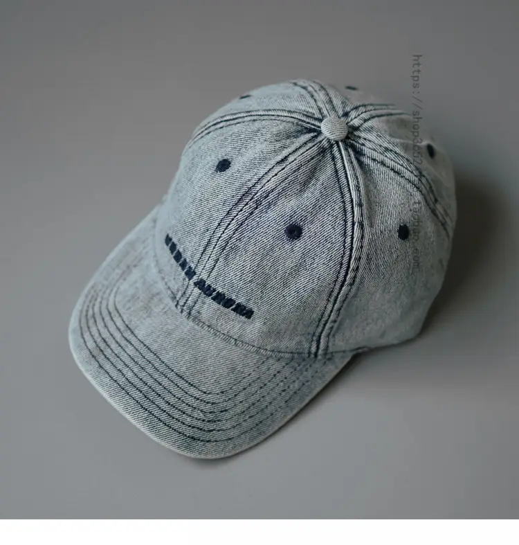 Vintage Washed Denim Baseball Cap for Men Women — feature 10