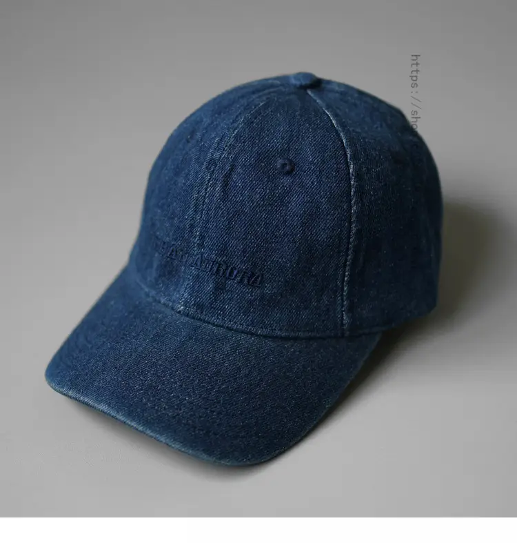 Vintage Washed Denim Baseball Cap for Men Women — feature 2