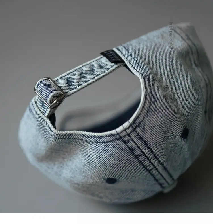 Vintage Washed Denim Baseball Cap for Men Women — feature 9