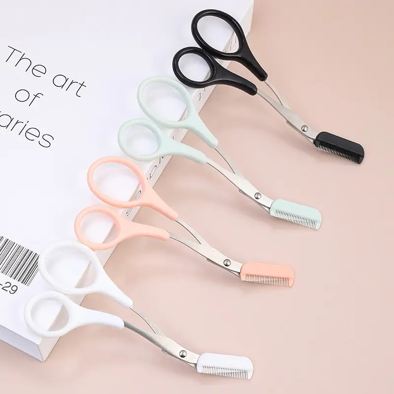 Purple Silicone Eyebrow Comb Trimmer for Women - Image 17
