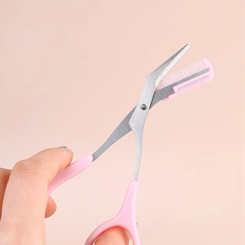 Purple Silicone Eyebrow Comb Trimmer for Women - Image 19