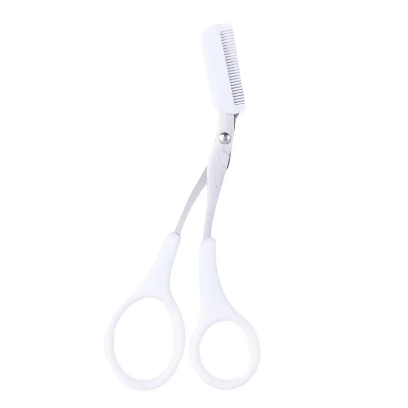 Purple Silicone Eyebrow Comb Trimmer for Women - Image 12