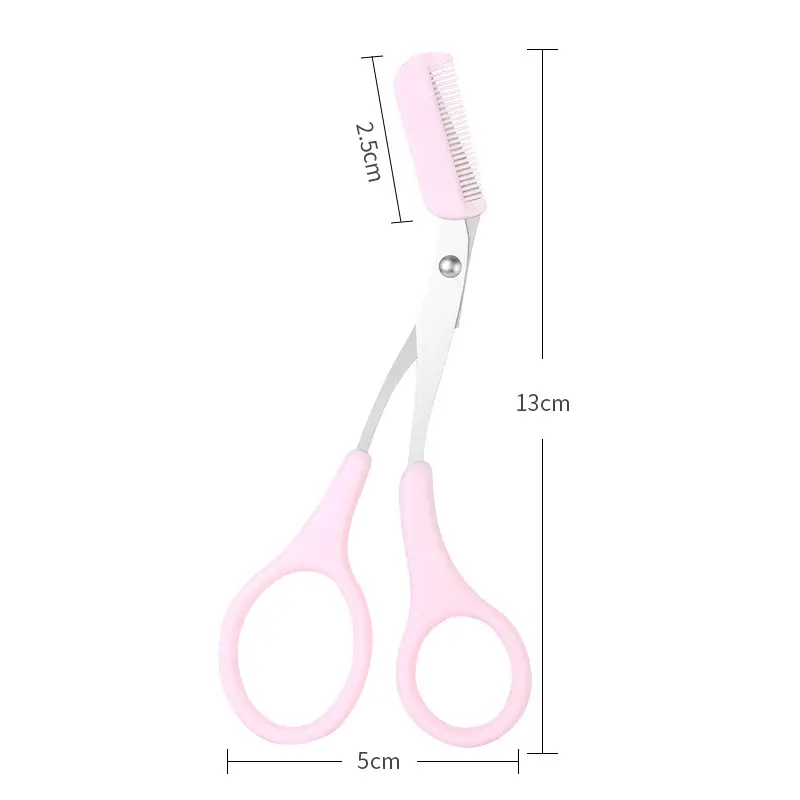 Purple Silicone Eyebrow Comb Trimmer for Women - Image 2