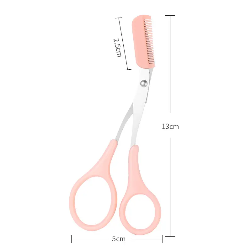 Purple Silicone Eyebrow Comb Trimmer for Women - Image 4