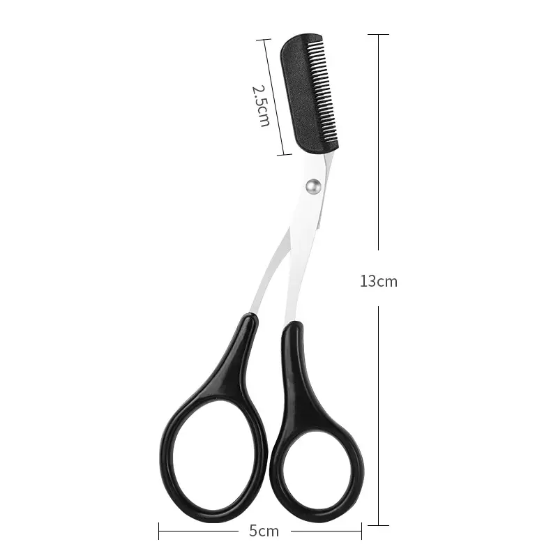 Purple Silicone Eyebrow Comb Trimmer for Women - Image 5