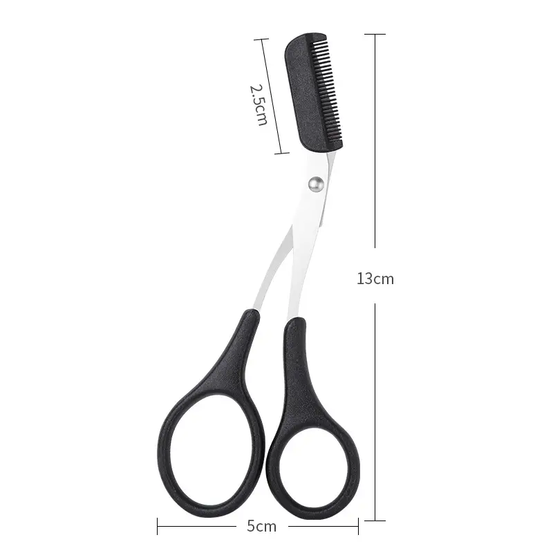 Purple Silicone Eyebrow Comb Trimmer for Women - Image 6