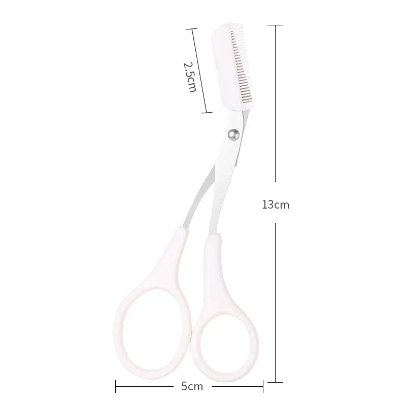 Purple Silicone Eyebrow Comb Trimmer for Women - Image 8
