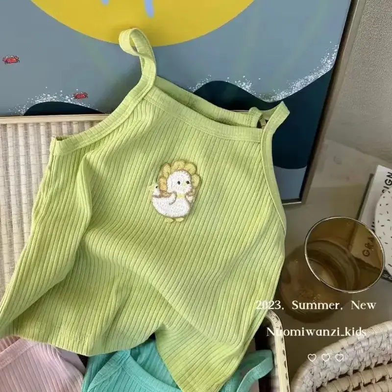 Girls Sleeveless Camisole Candy Color Summer Dress 2025