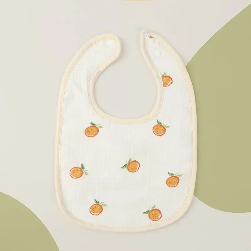 Pink Crepe Baby Towel with Cherry Embroidery - Image 3