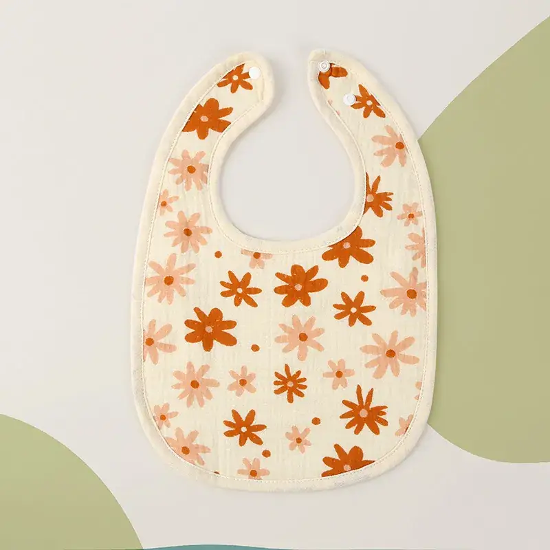 Pink Crepe Baby Towel with Cherry Embroidery - Image 5