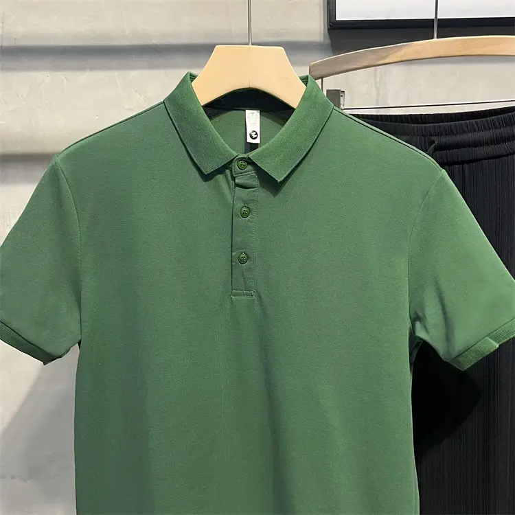 Men's Beige Polo Shirt with Blue Jeans Set — feature 10