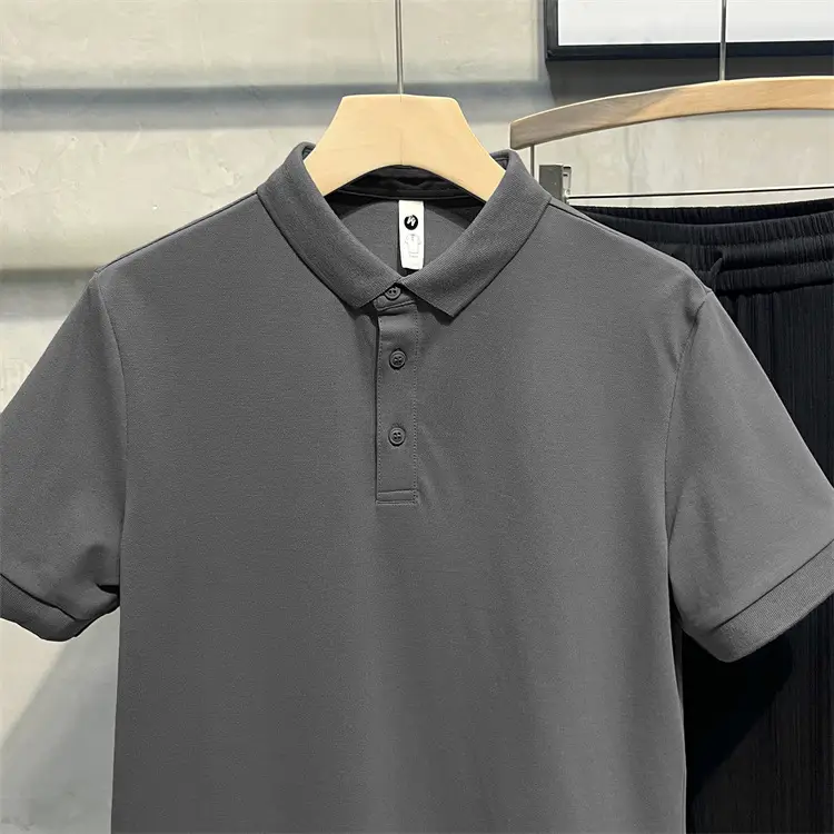 Men's Beige Polo Shirt with Blue Jeans Set — feature 7
